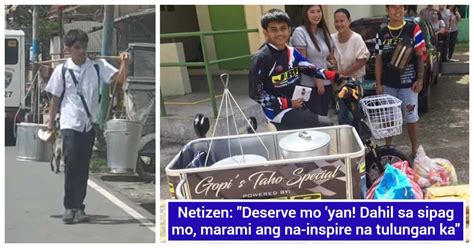 SHS na naglalako ng taho bago magklase, .